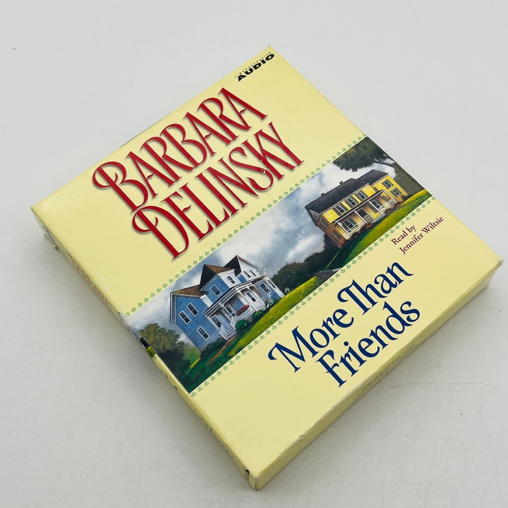 More Than Friends Barbara Delinsky Audiobook 4‎ CDs Jennifer Wiltsie Fiction